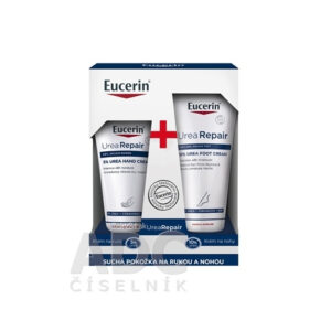 Eucerin Kazeta UREA REPAIR krém na ruky 75 ml + krém na nohy 100 ml