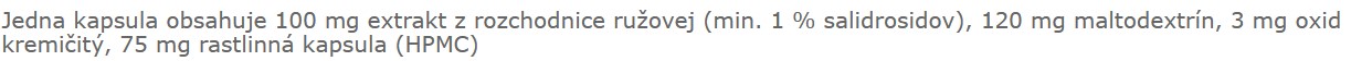 Zloženie kapsúl Rhodiola Epigemic