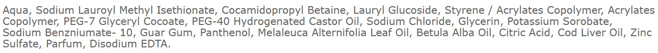 Zloženie dechtového šampónu Dr. Retter